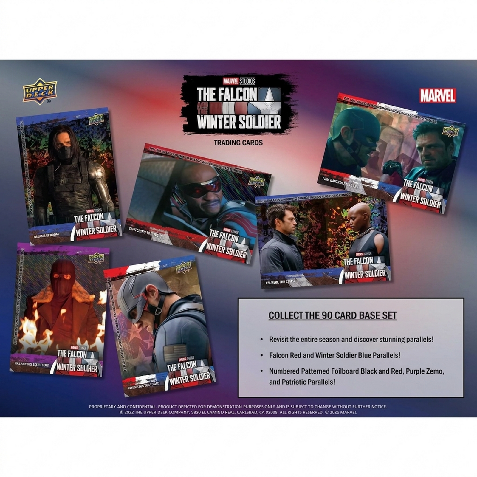 2022 Upper Deck Marvel Studios The Falcon and the Winter Soldier Hobby Box (Ships Sealed Only)
