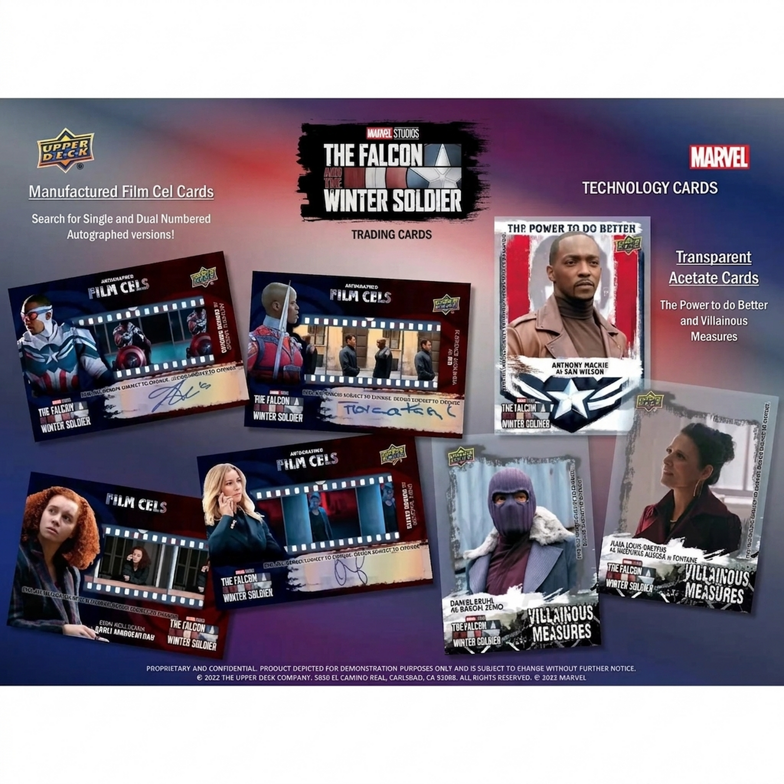 2022 Upper Deck Marvel Studios The Falcon and the Winter Soldier Hobby Box (Ships Sealed Only)