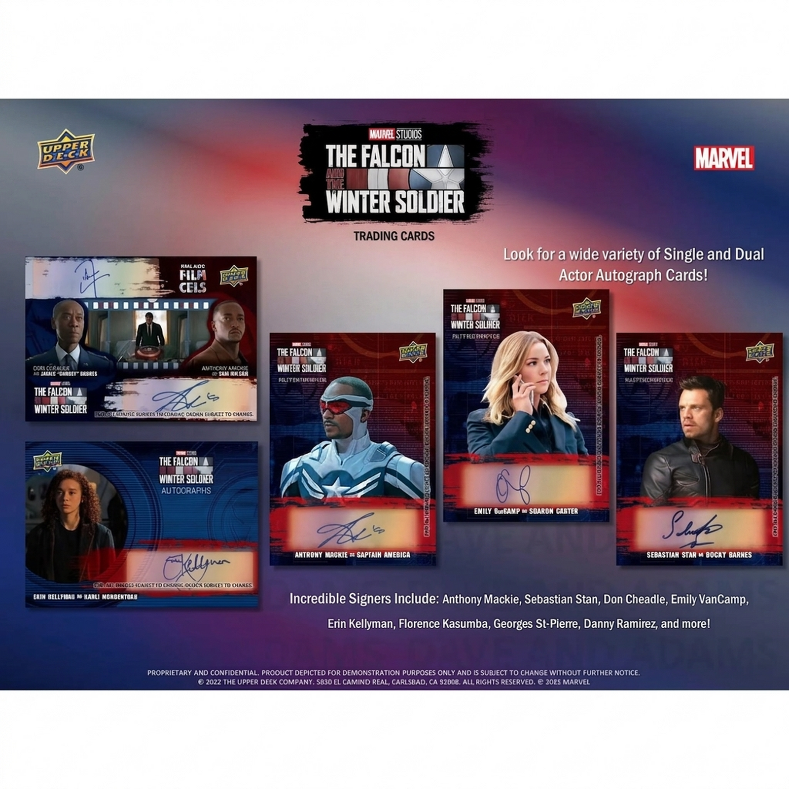 2022 Upper Deck Marvel Studios The Falcon and the Winter Soldier Hobby Box (Ships Sealed Only)