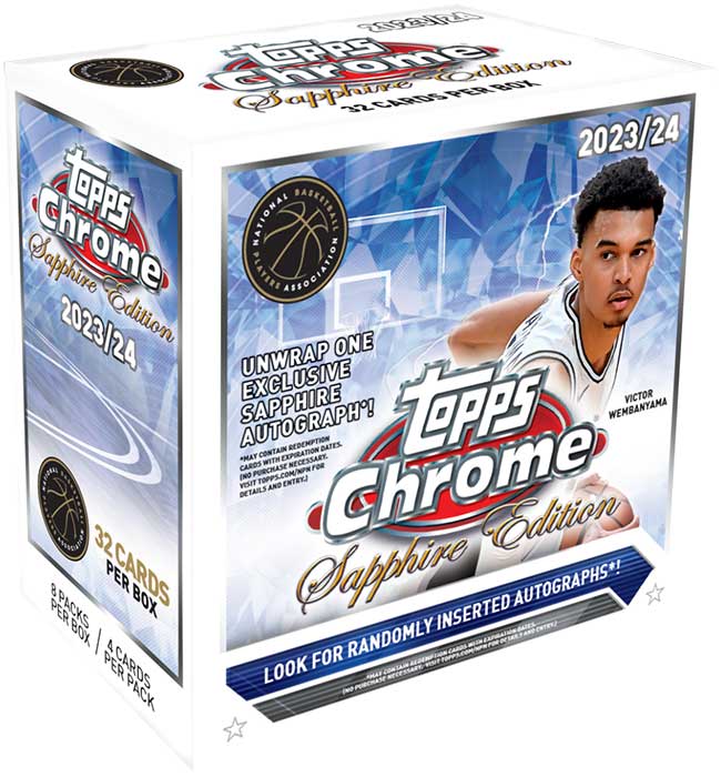 2023-24 Topps Chrome Basketball Sapphire Edition Hobby Trading Cards