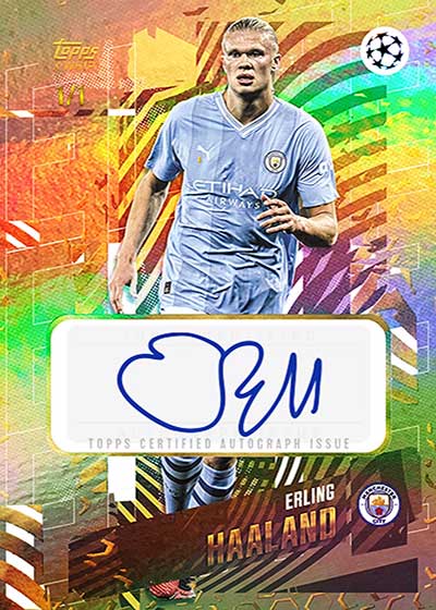 2023-24 Topps Gold UEFA Club Competitions Soccer Hobby Trading Cards