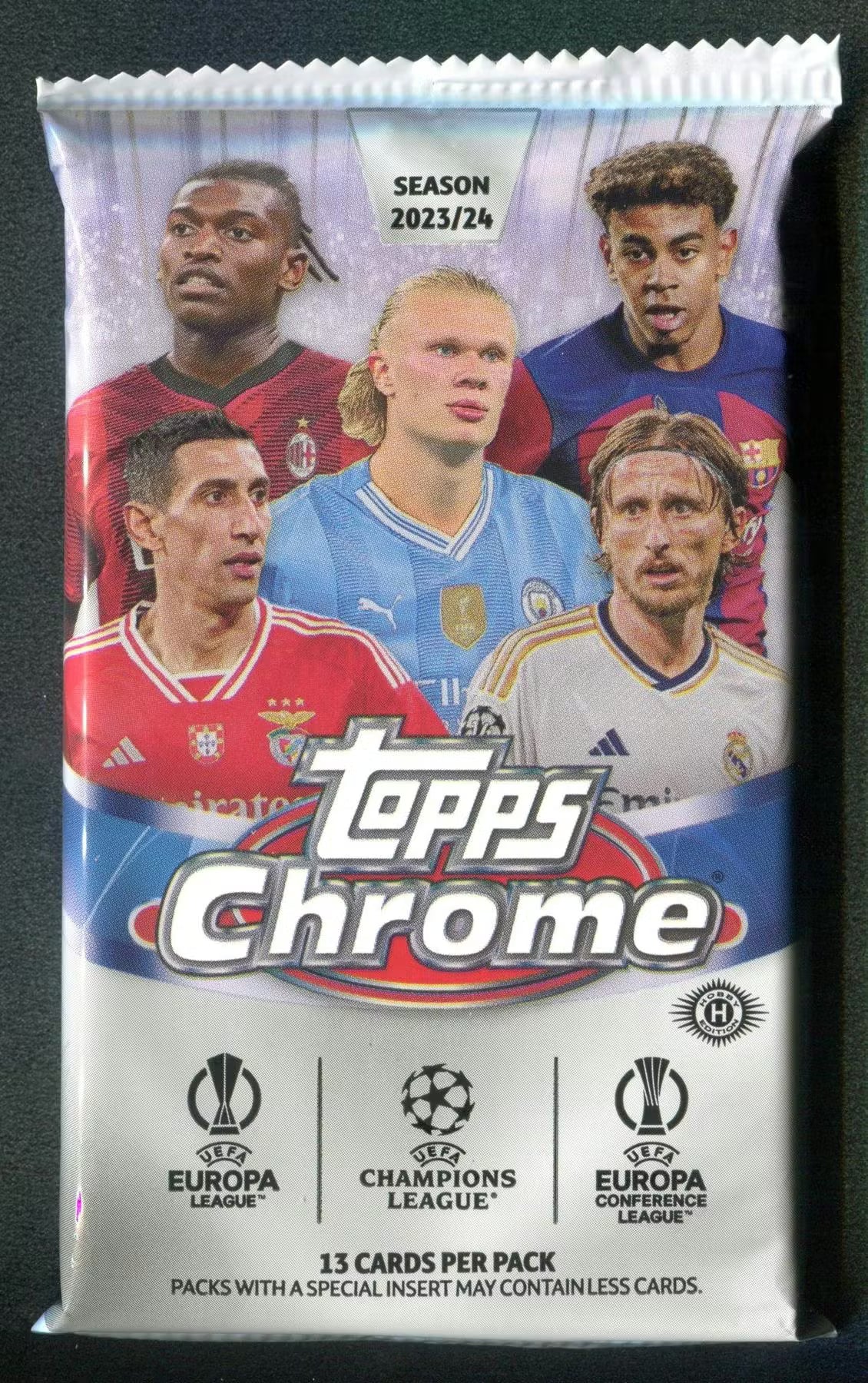2023-24 Topps Chrome Soccer UEFA Club Competition Jumbo Hobby Trading Cards