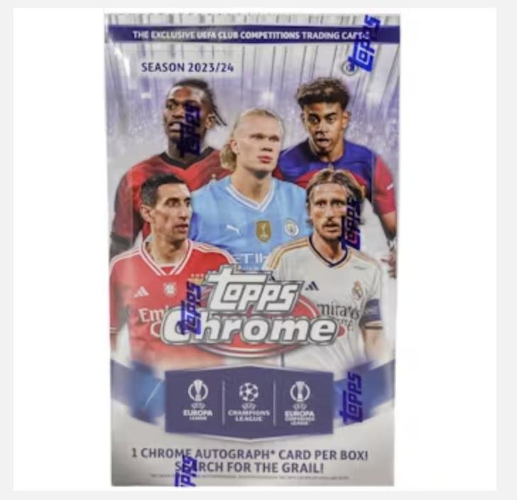 2023 - 24 Topps Chrome Soccer UEFA Club Competition Hobby Trading Cards LV - The Ballers Bank
