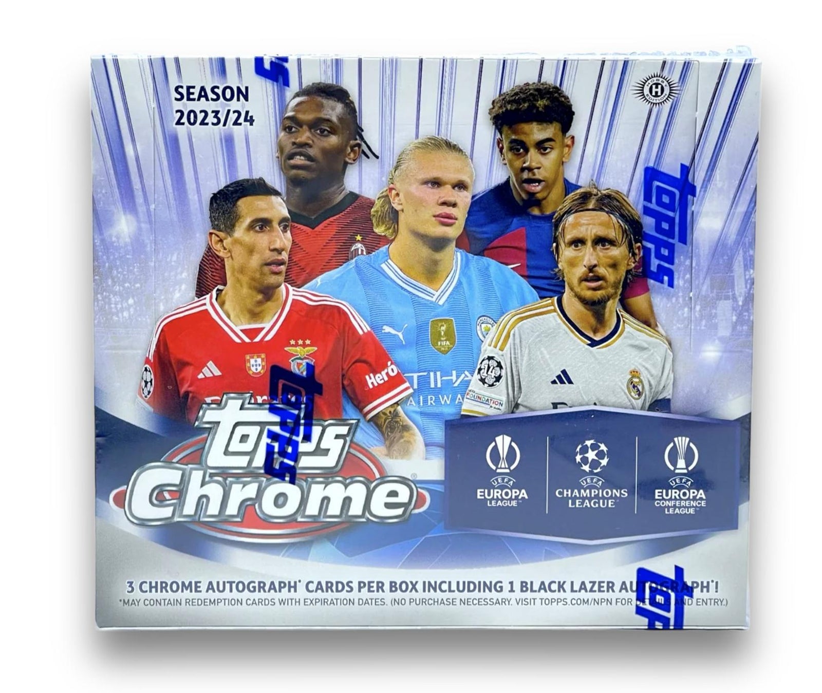 2023 - 24 Topps Chrome Soccer UEFA Club Competition Jumbo Hobby Trading Cards LV - The Ballers Bank