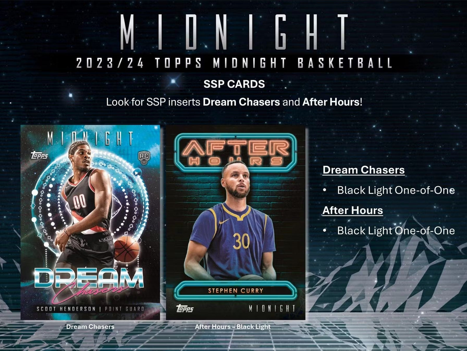2023 - 24 Topps Midnight Basketball Hobby Trading Cards LV - The Ballers Bank
