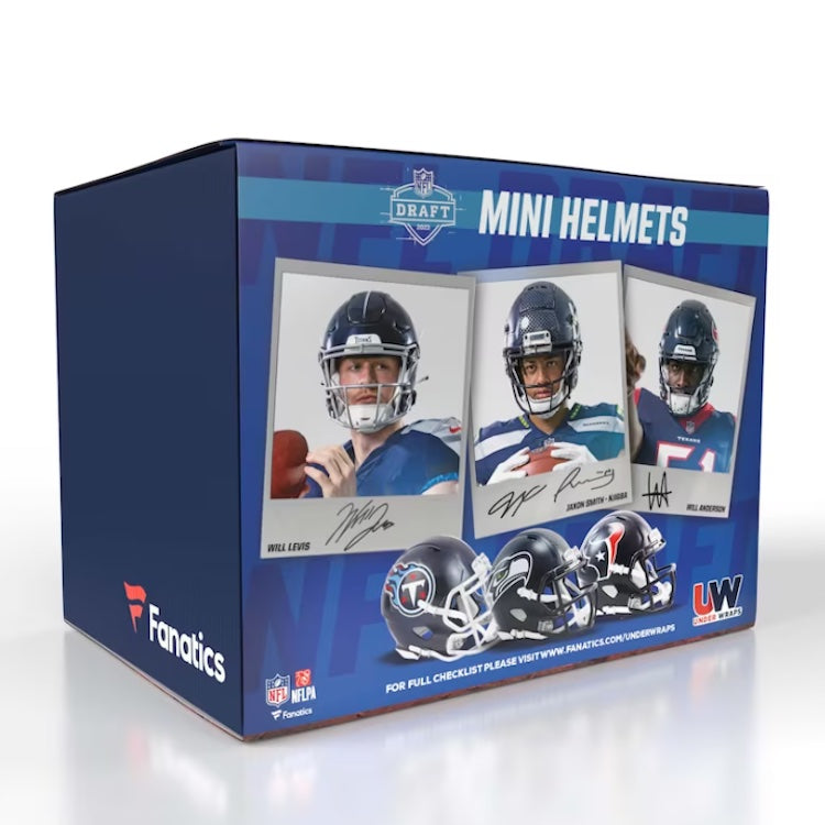 bank of america football helmet 2023 Under Wraps NFL Draft Signed Mini Helmet – The Ballers Bank