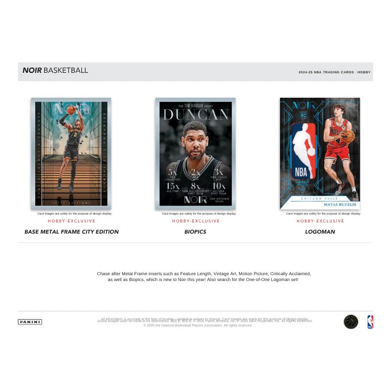 2024 - 25 Panini Noir Basketball Hobby Trading Cards - The Ballers Bank