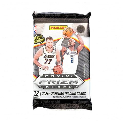 2024 - 25 Panini Prizm Black Basketball Hobby Trading Cards - The Ballers Bank