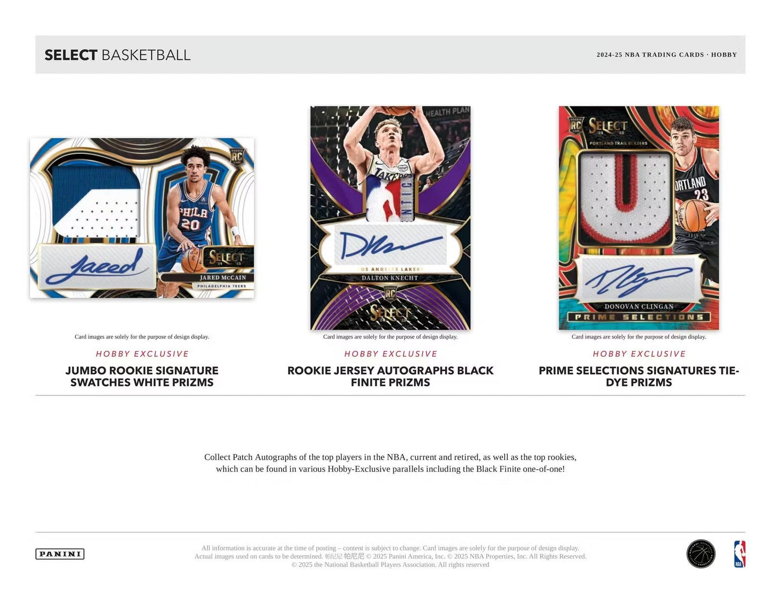2024 - 25 Panini Select Basketball Hobby Trading Cards - The Ballers Bank