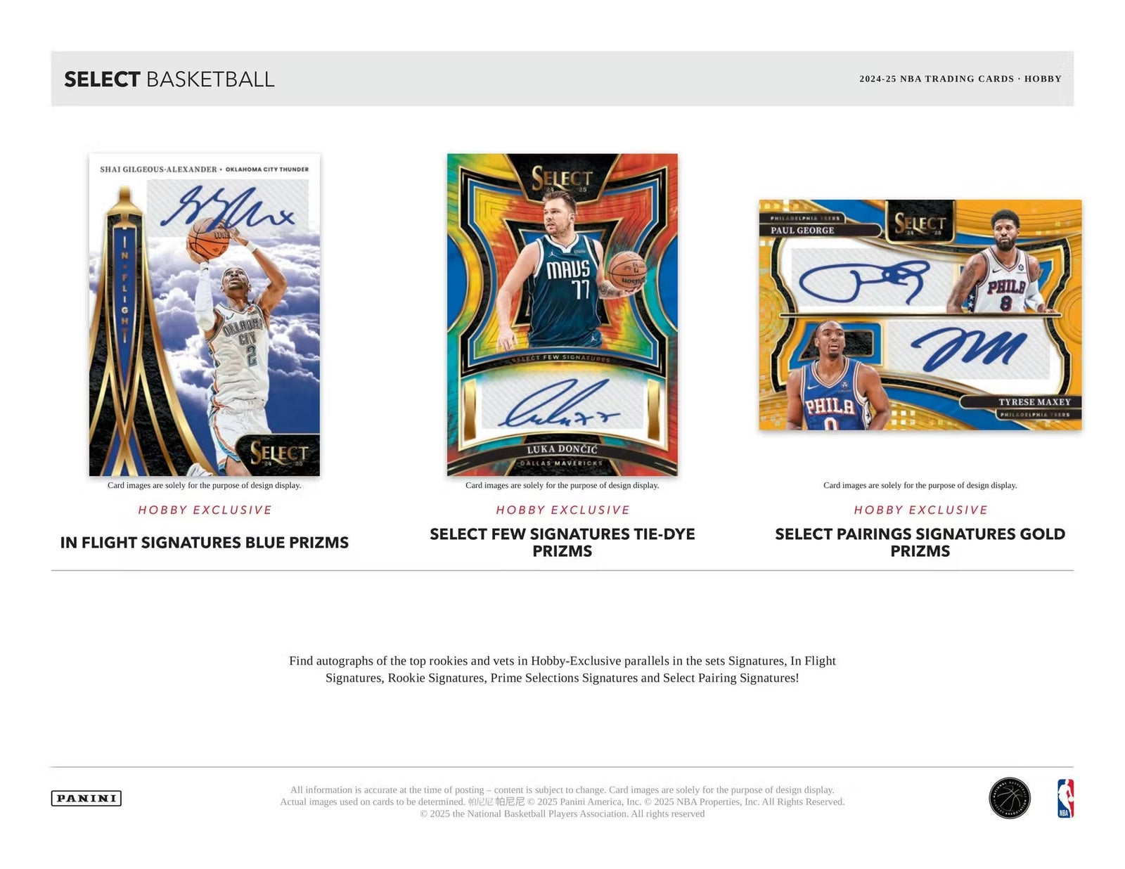 2024 - 25 Panini Select Basketball Hobby Trading Cards - The Ballers Bank