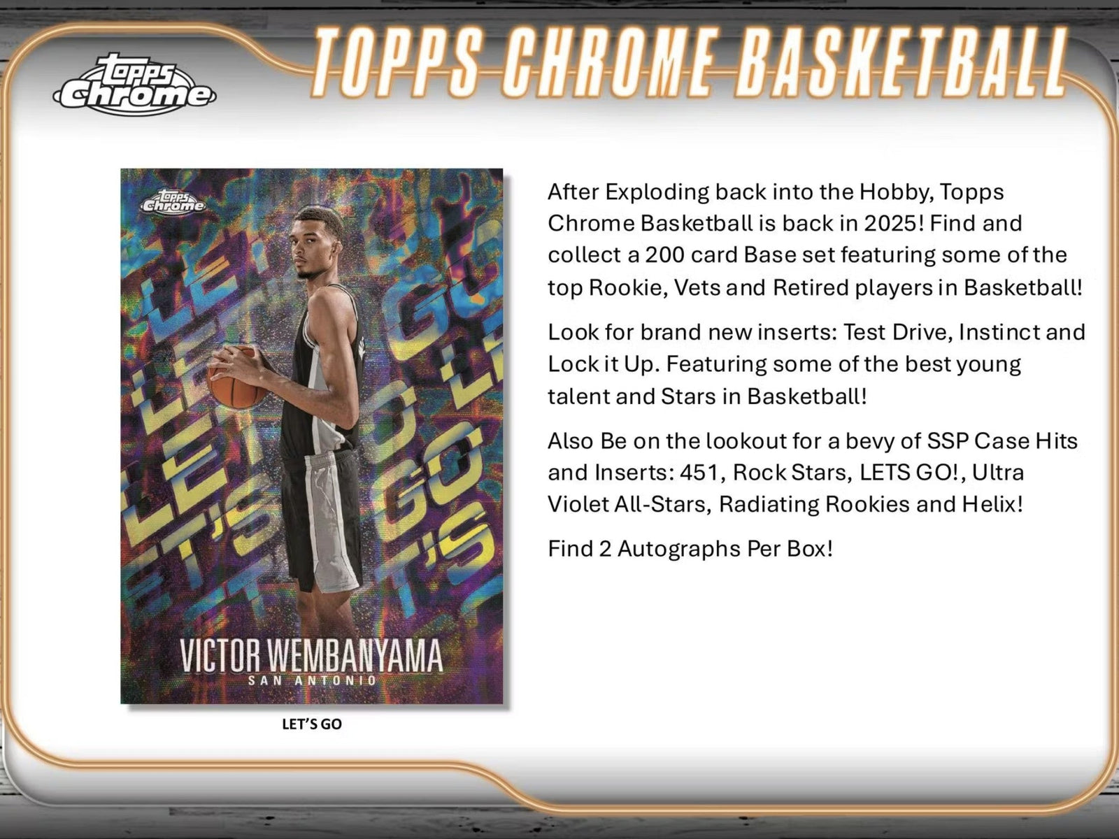 2024 - 25 Topps Chrome Basketball Breakers Delight Trading Cards - The Ballers Bank