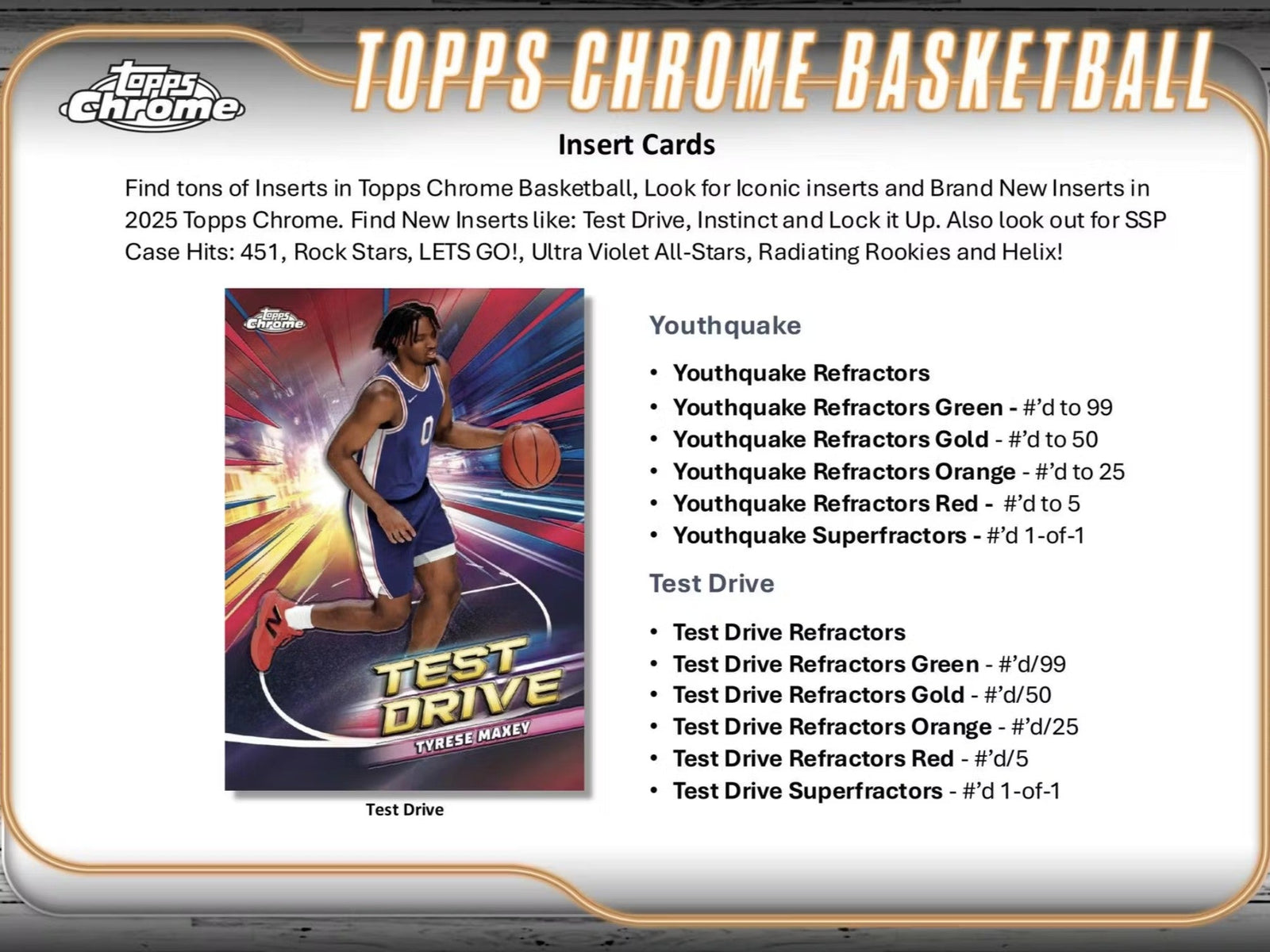 2024 - 25 Topps Chrome Basketball Breakers Delight Trading Cards - The Ballers Bank