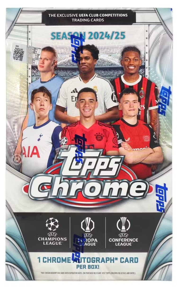 2024 - 25 Topps Chrome UEFA Club Competitions Soccer Hobby Trading Cards LV - The Ballers Bank