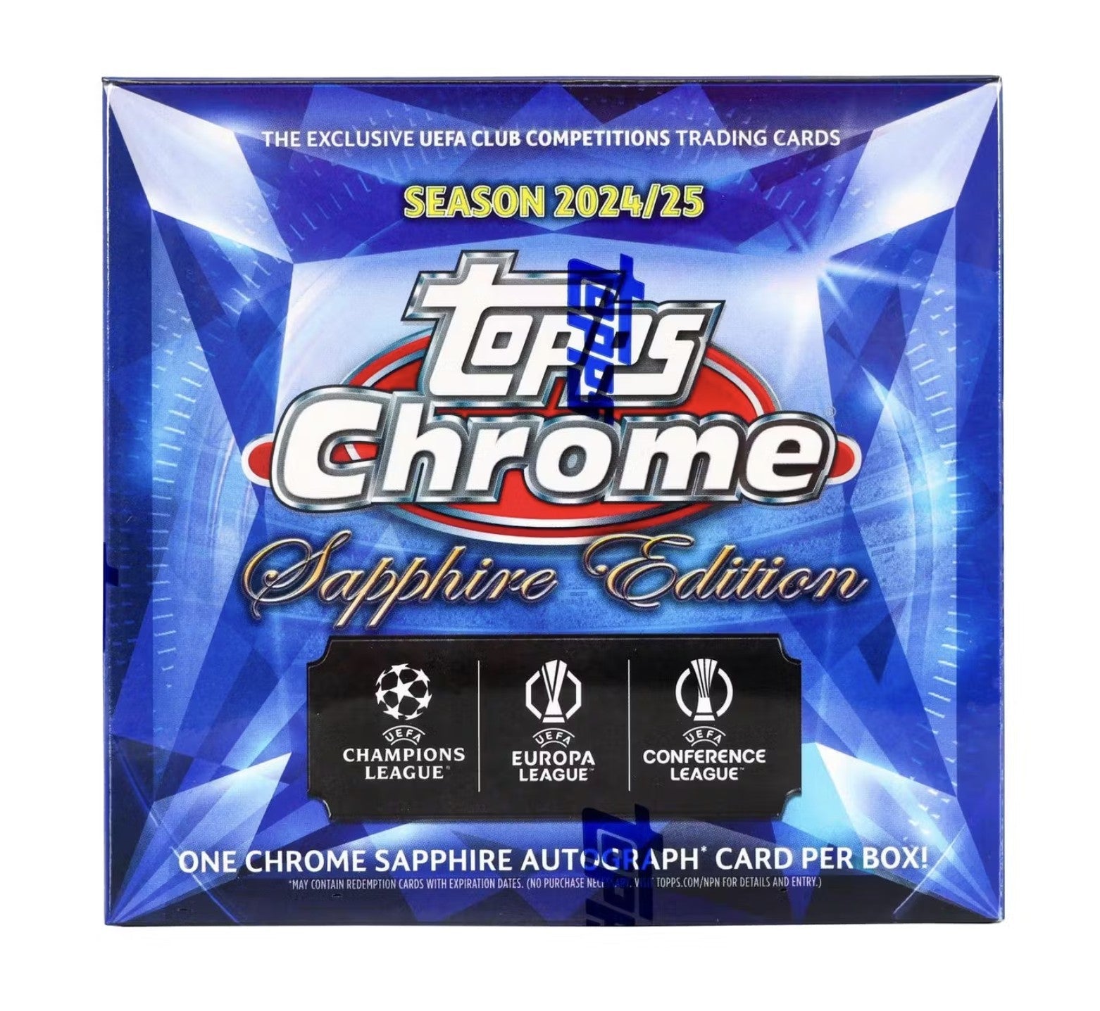 2024 - 25 Topps Chrome UEFA Club Competitions Soccer Sapphire Edition Trading Cards - The Ballers Bank