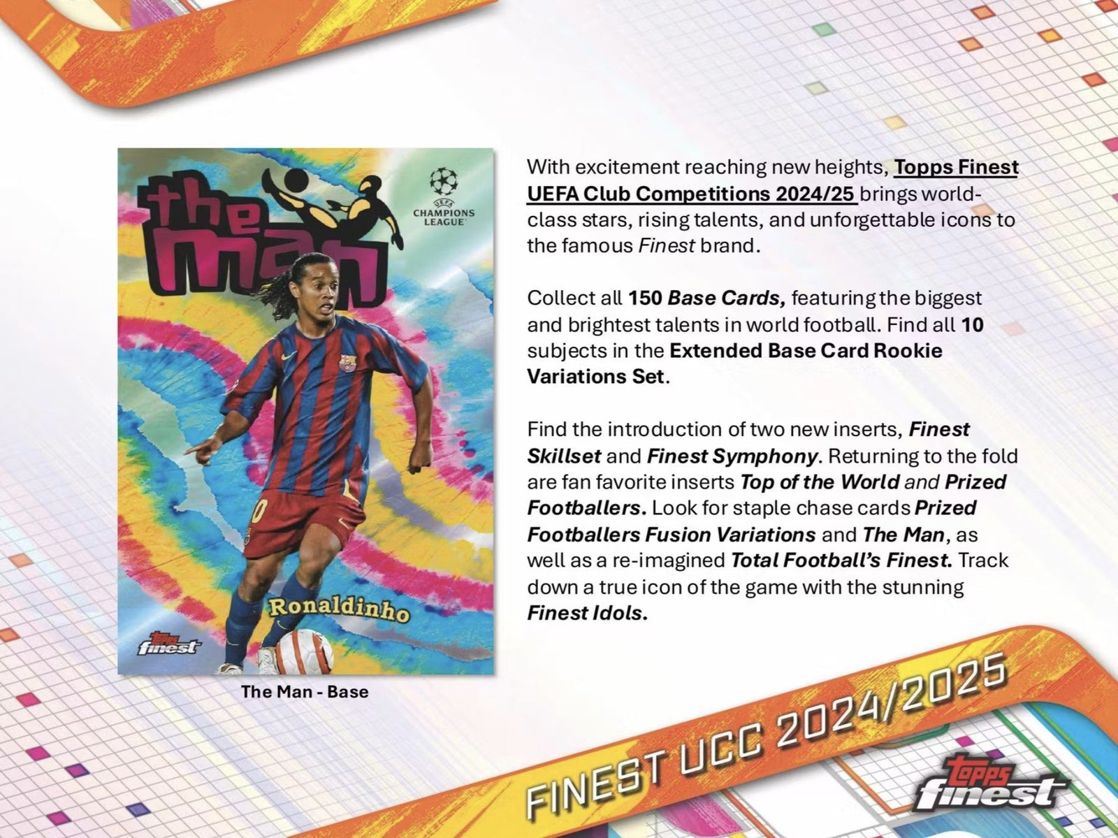 2024 - 25 Topps Finest UEFA Club Competitions Soccer Trading Cards - The Ballers Bank