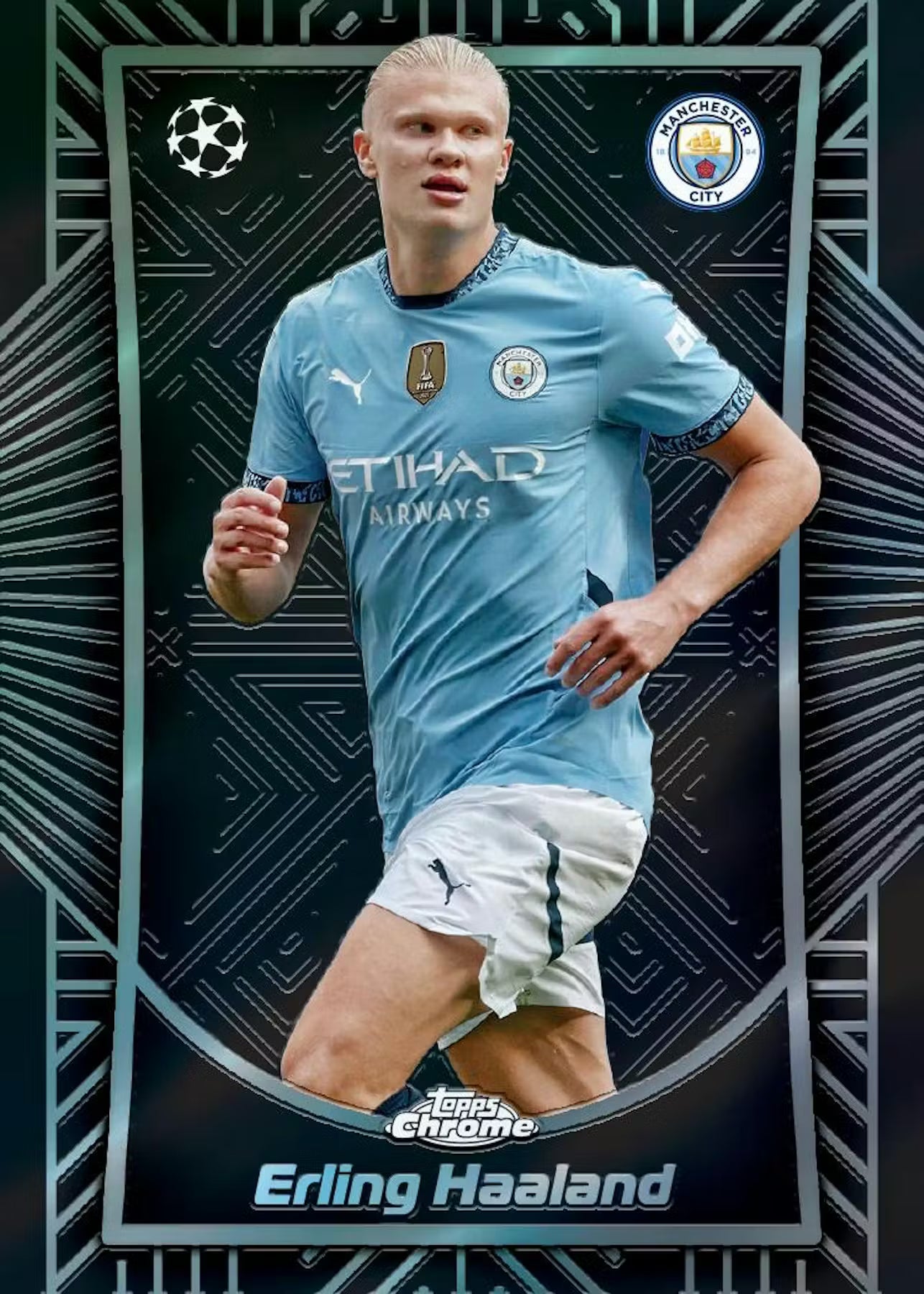 2024-25 Topps Chrome UEFA Club Competitions Soccer Blaster Trading Cards