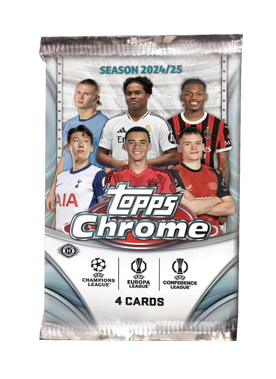 2024-25 Topps Chrome UEFA Club Competitions Soccer Hobby Trading Cards