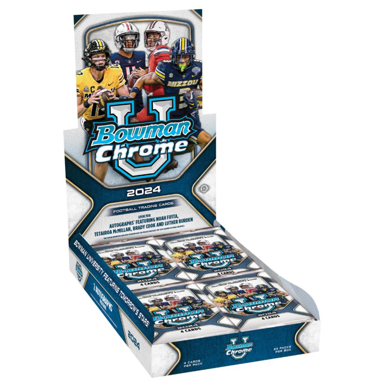 2024 Topps Bowman Chrome University Football Hobby Trading Cards