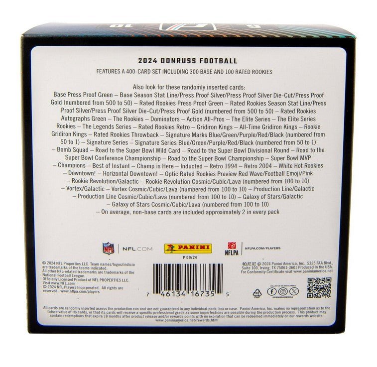 2024 Panini Donruss Football Mega Trading Cards LV - The Ballers Bank