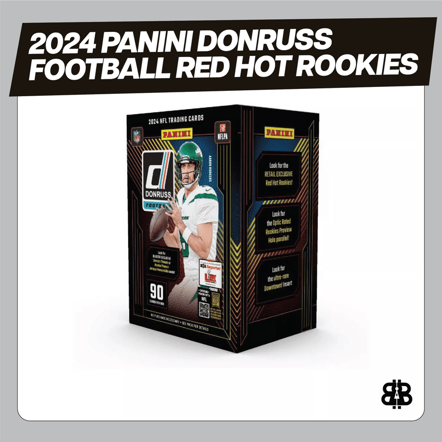 2024 Panini Donruss Football Red Hot Rookies Blaster Trading Cards LV - The Ballers Bank