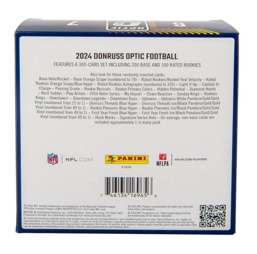 2024 Panini Donruss Optic Football Mega Trading Cards LV - The Ballers Bank