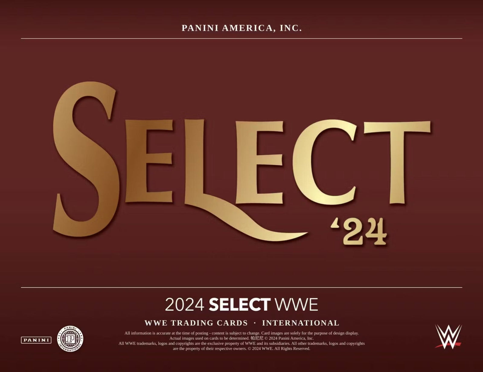 2024 Panini Select WWE International Hobby Trading Cards - The Ballers Bank