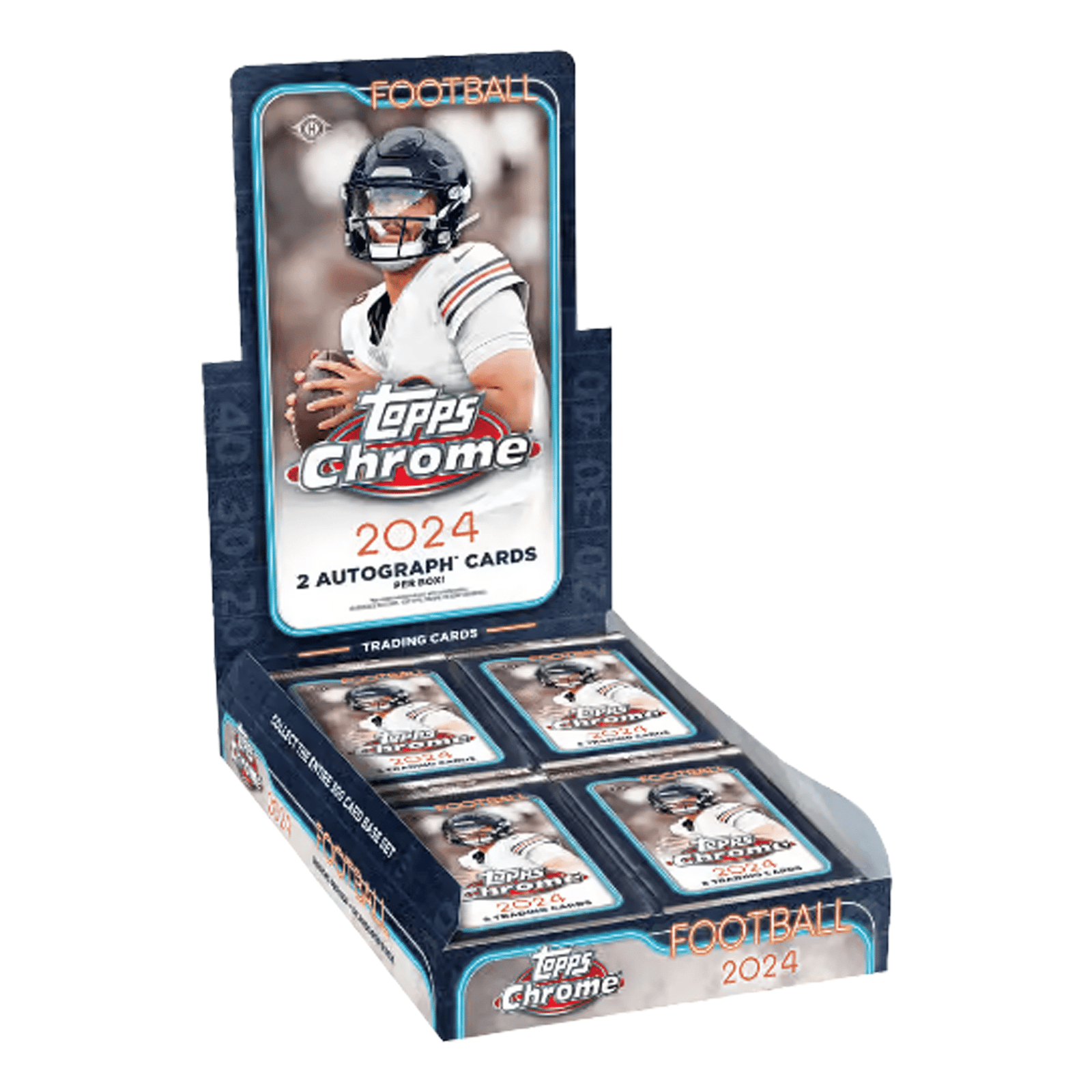 2024 Topps Chrome Football Hobby Trading Cards LV - The Ballers Bank
