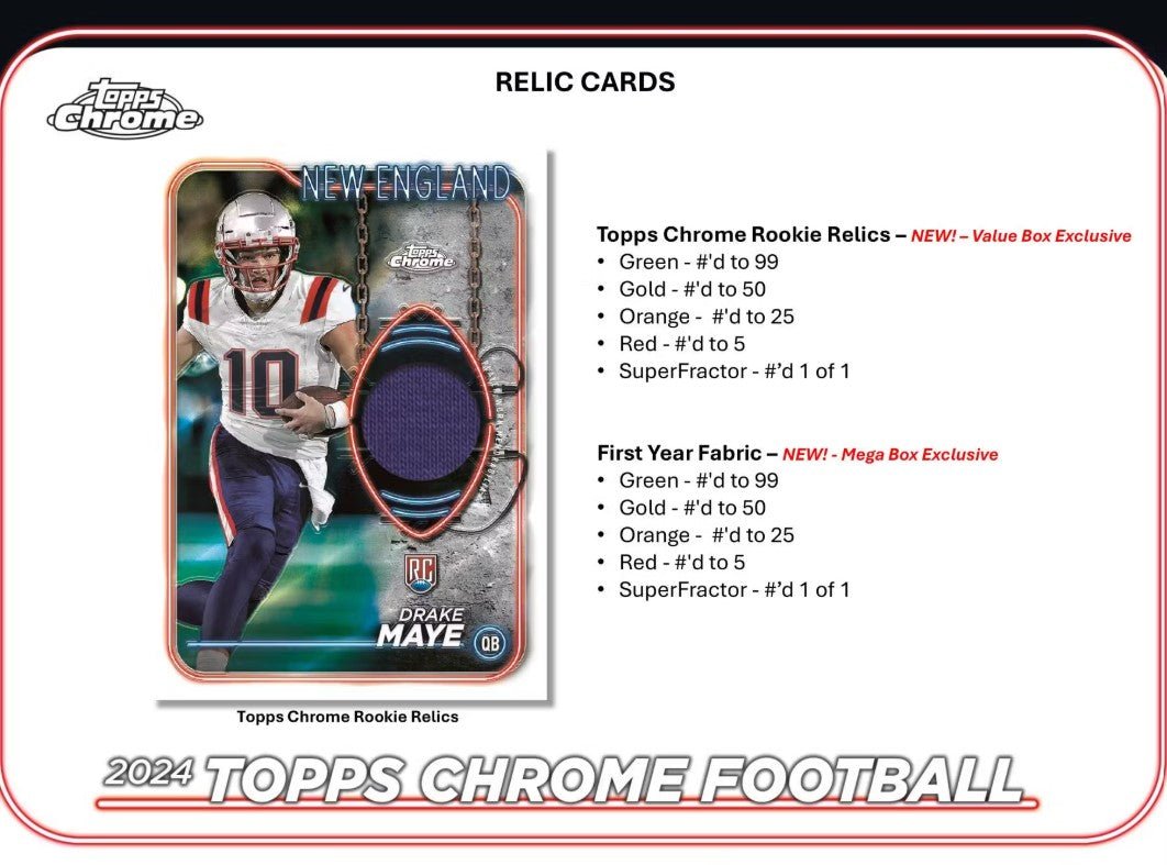 2024 Topps Chrome Football Mega Trading Cards LV - The Ballers Bank