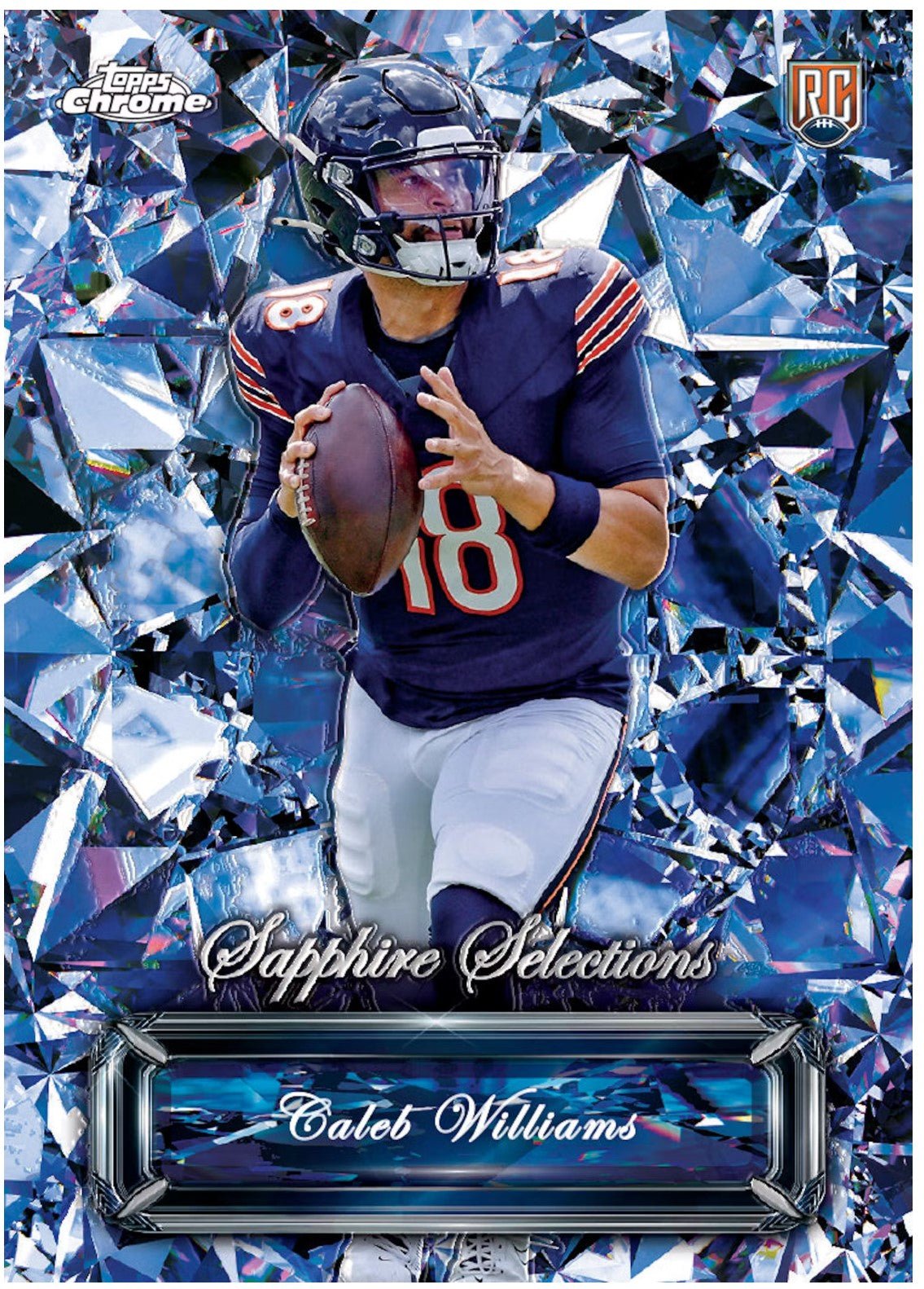 2024 Topps Chrome Sapphire Edition Football Trading Cards LV - The Ballers Bank