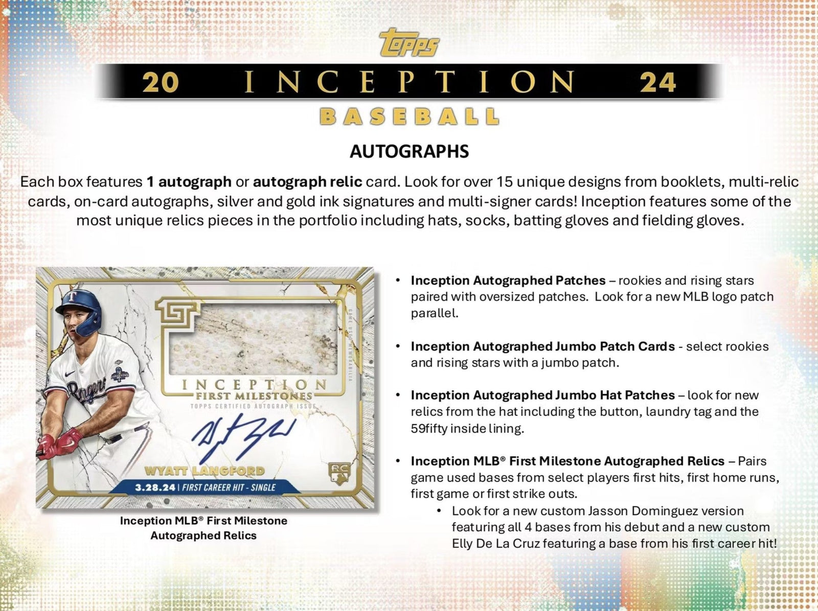 2024 Topps Inception Baseball Hobby Trading Cards LV - The Ballers Bank