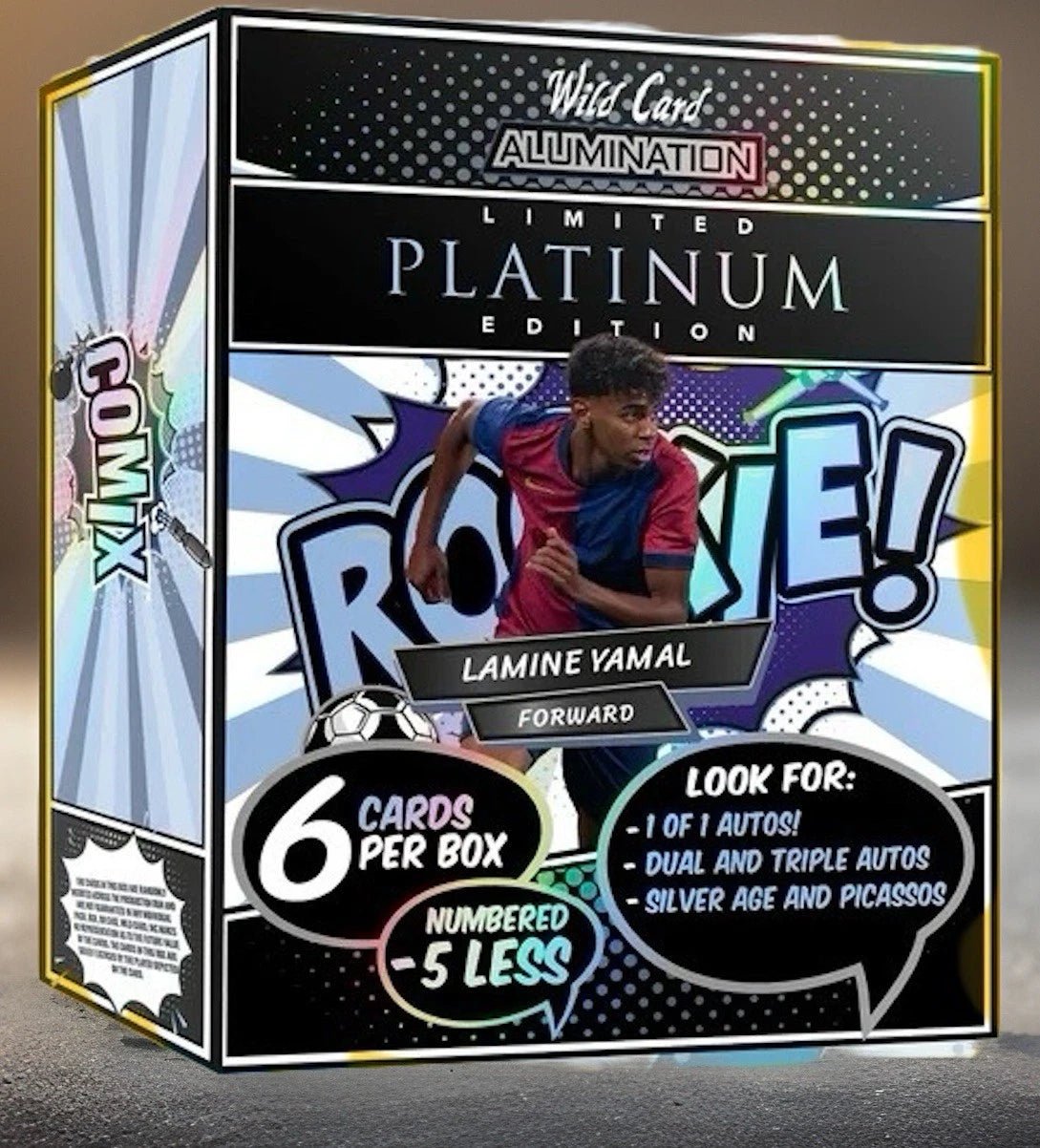 2024 Wild Card Lamine Yamal Platinum Rookie Trading Cards LV - The Ballers Bank
