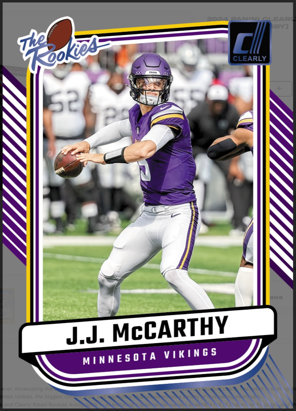 2024 Panini Donruss Clearly Football Hobby Trading Cards