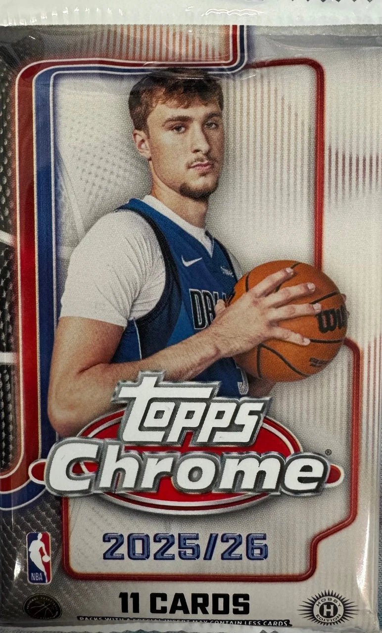 2025 - 26 Topps Chrome Basketball Jumbo Trading Cards - The Ballers Bank