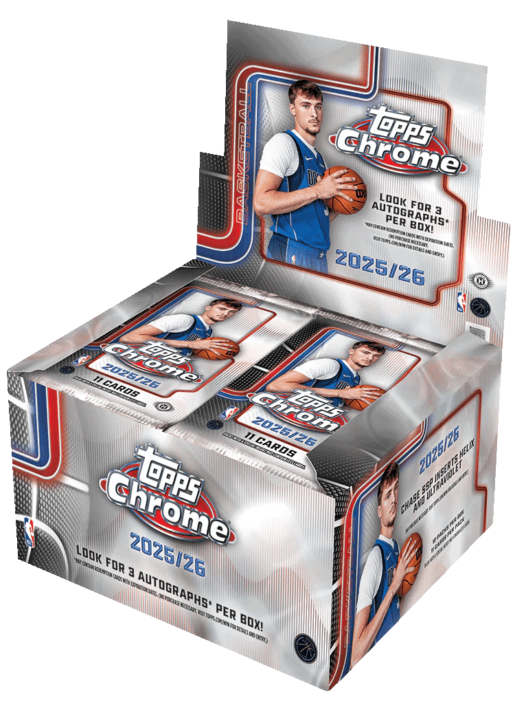 2025 - 26 Topps Chrome Basketball Jumbo Trading Cards - The Ballers Bank
