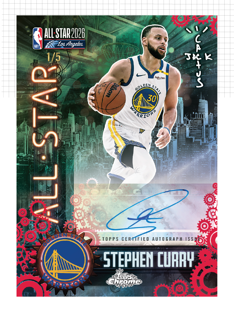 2025 - 26 Topps Chrome Cactus Jack Basketball x NBA All - Star Game Hobby Trading Cards - The Ballers Bank