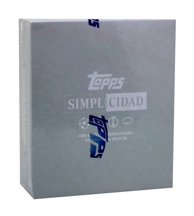 2025-26 Topps UEFA Club Competitions Simplicidad Soccer Box (Ships Sealed Only)
