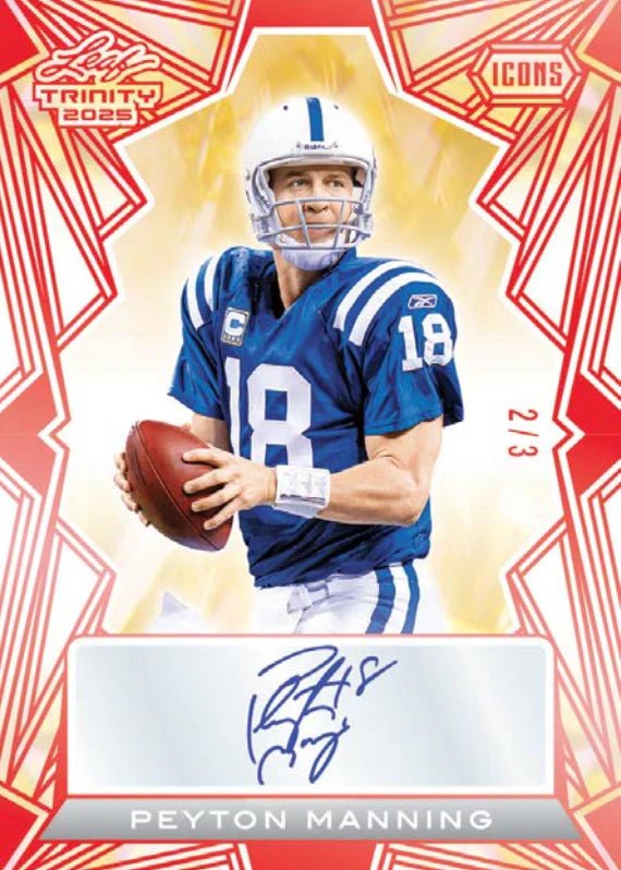 2025 Leaf Trinity Football Hobby Trading Cards - The Ballers Bank