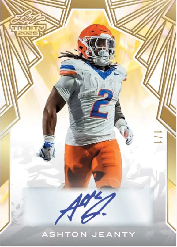 2025 Leaf Trinity Football Hobby Trading Cards - The Ballers Bank