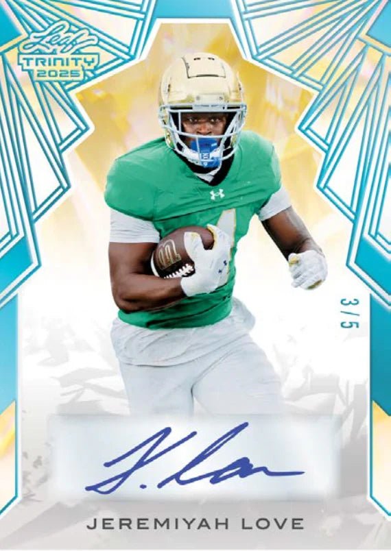 2025 Leaf Trinity Football Hobby Trading Cards - The Ballers Bank