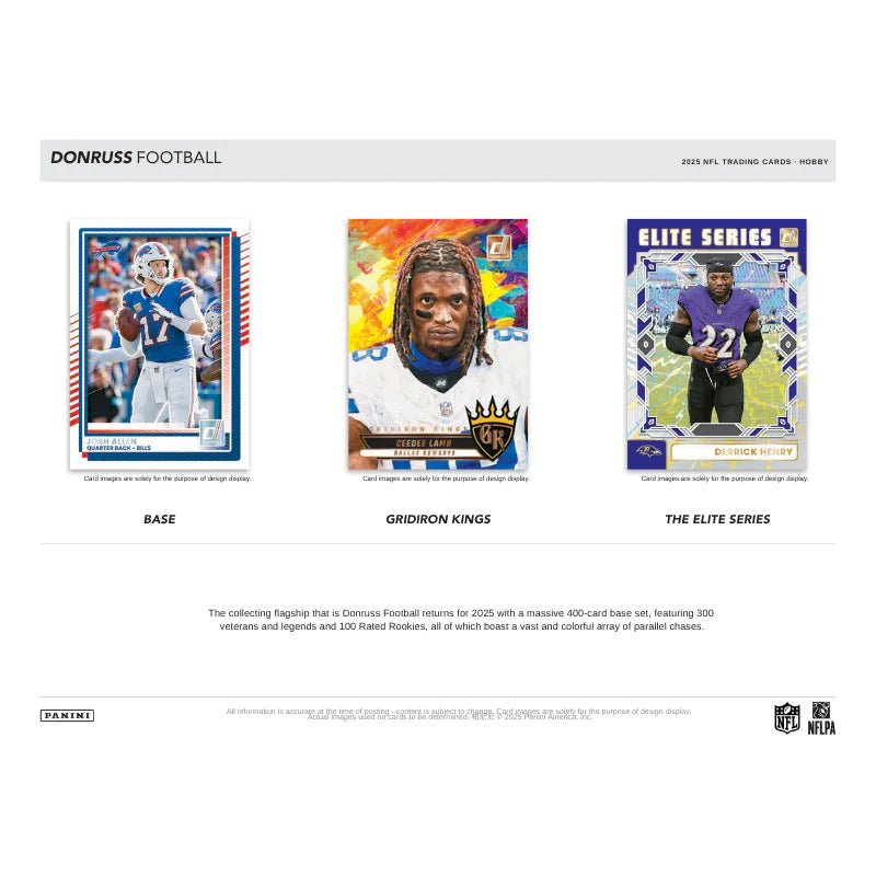 2025 Panini Donruss Football Hobby Trading Cards LV - The Ballers Bank