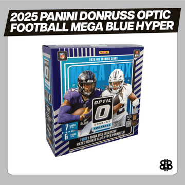2025 Panini Donruss Optic Football Mega Trading Cards Blue Hyper LV - The Ballers Bank