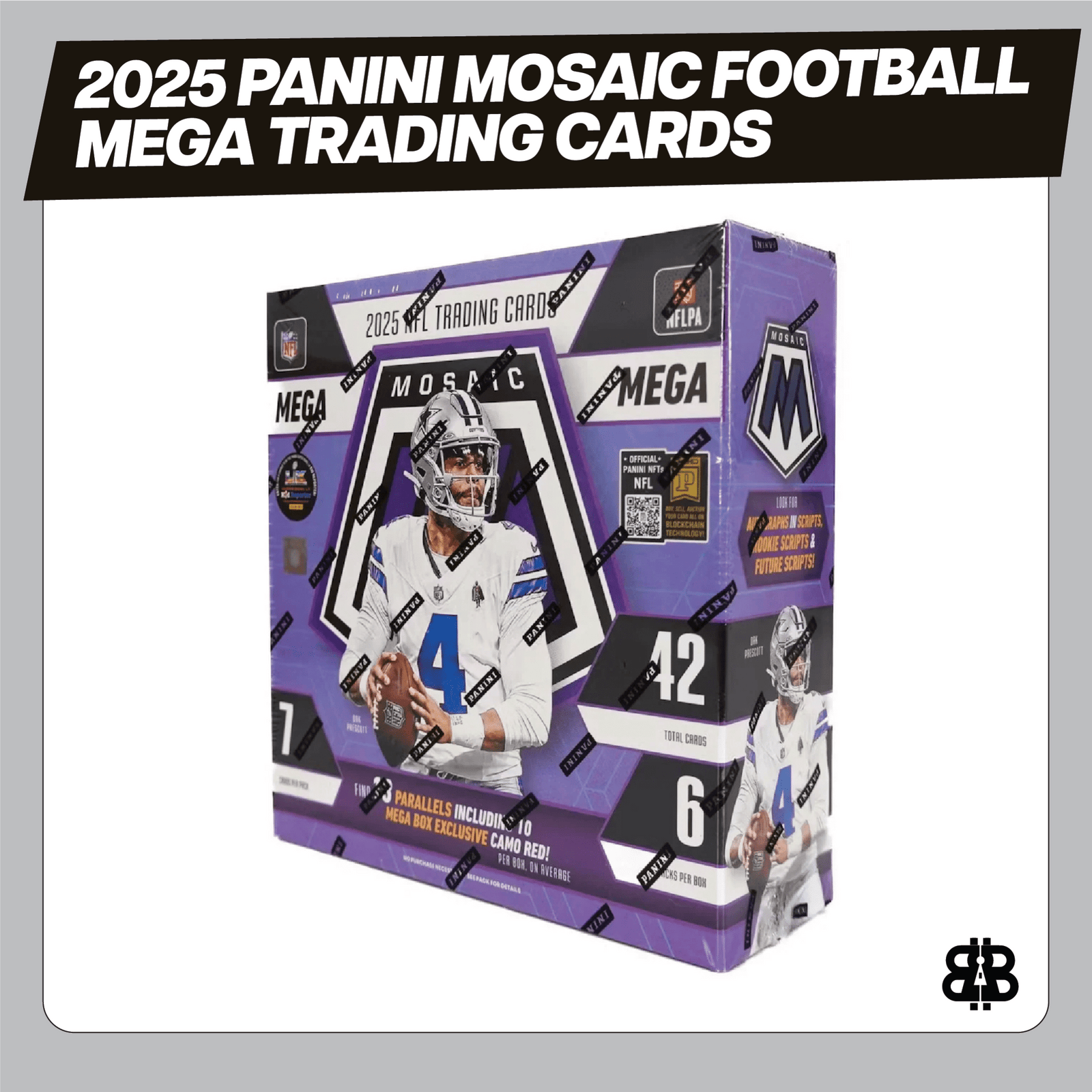 2025 Panini Mosaic Football Mega Trading Cards LV - The Ballers Bank