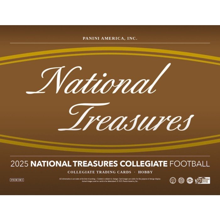 2025 Panini National Treasures Collegiate Football Hobby Trading Cards - The Ballers Bank