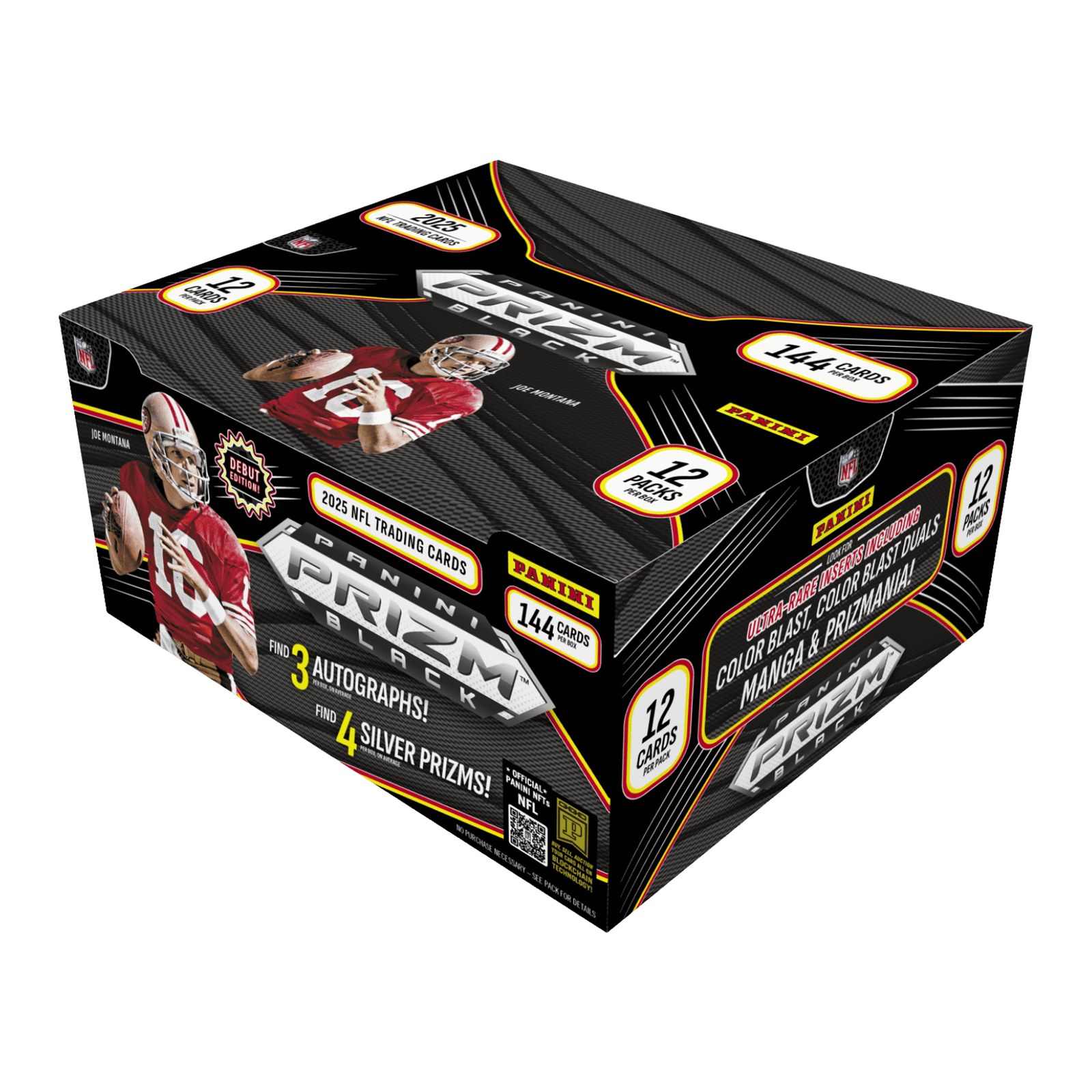 2025 Panini Prizm Black Football Hobby Trading Cards LV - The Ballers Bank