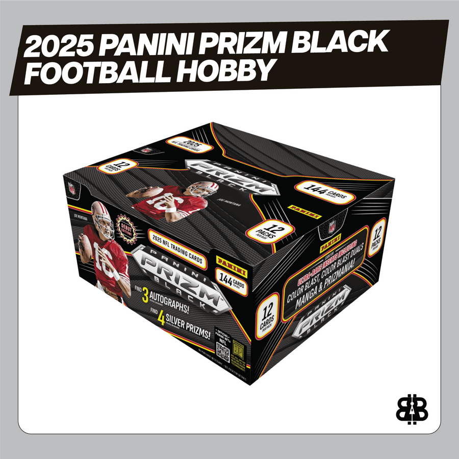 2025 Panini Prizm Black Football Hobby Trading Cards LV - The Ballers Bank