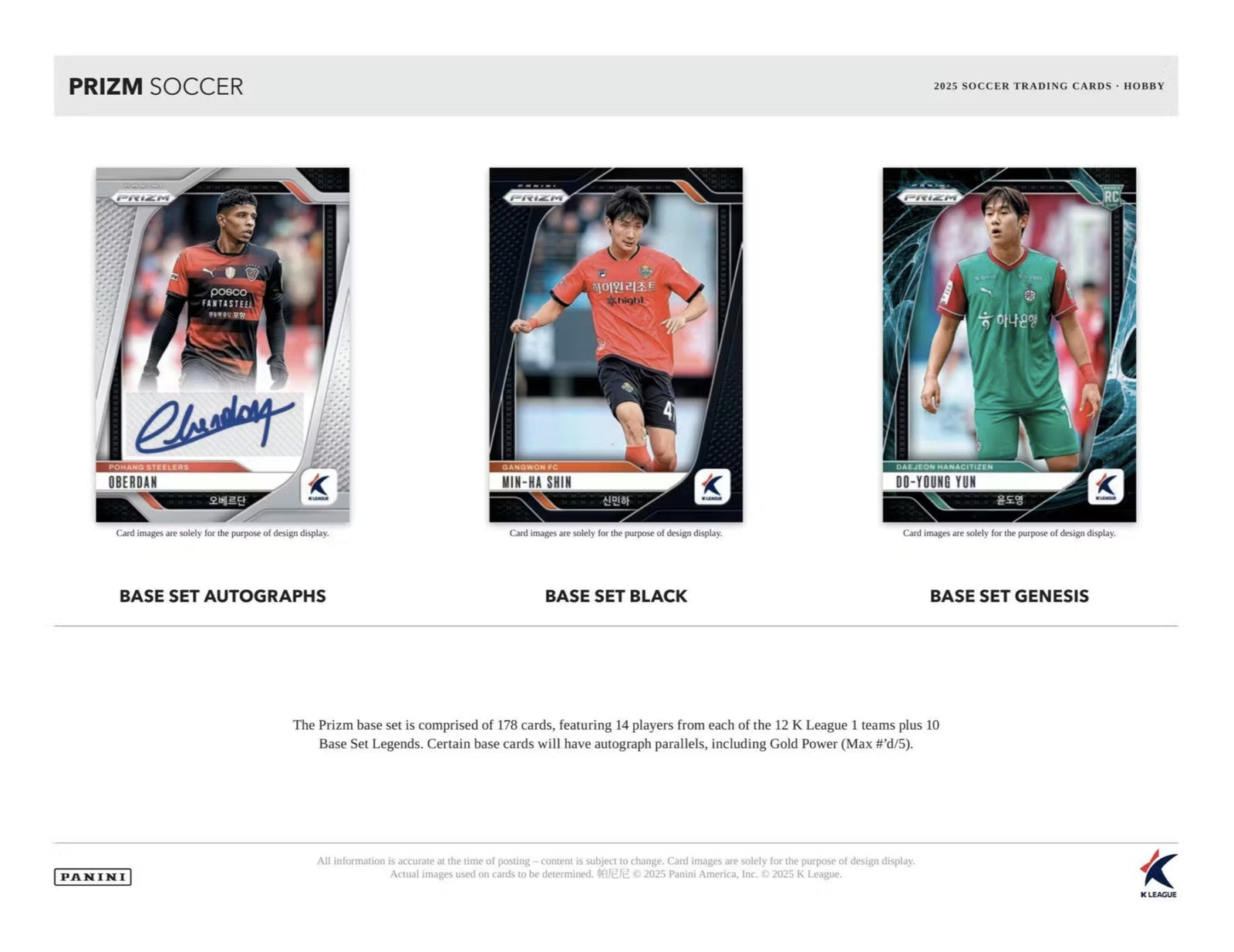 2025 Panini Prizm Soccer K League Hobby Trading Cards - The Ballers Bank