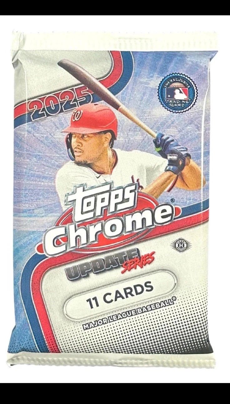 2025 Topps Chrome Baseball Updated Series Jumbo Trading Cards LV - The Ballers Bank
