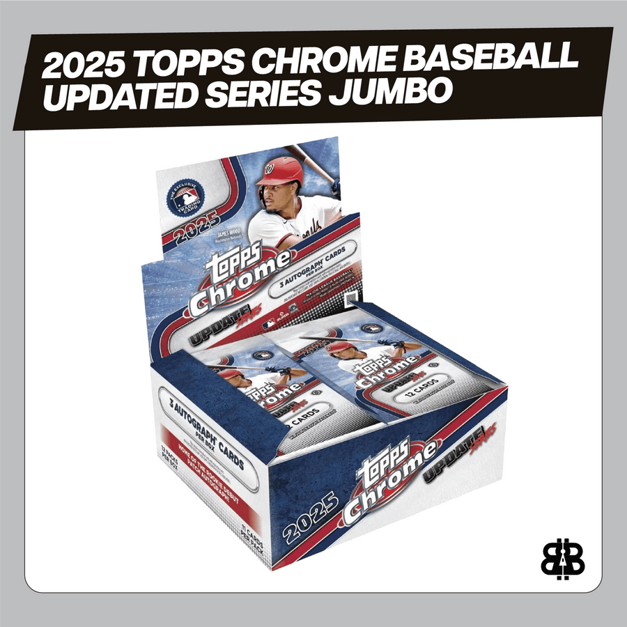 2025 Topps Chrome Baseball Updated Series Jumbo Trading Cards LV - The Ballers Bank