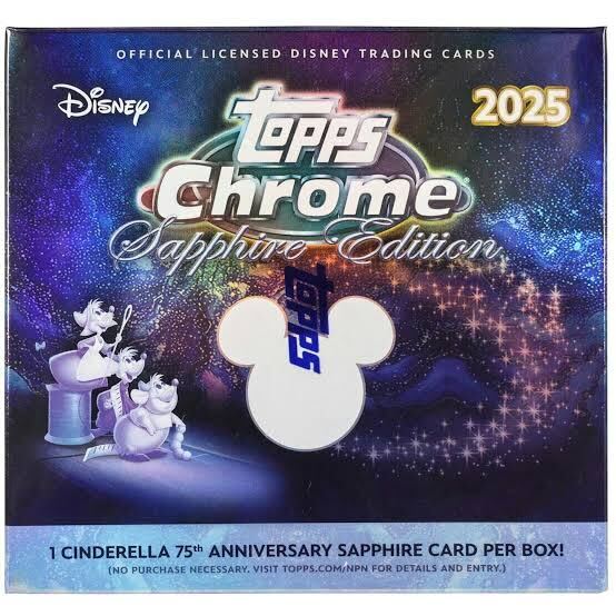 2025 Topps Chrome Disney Sapphire Hobby Trading Cards - The Ballers Bank