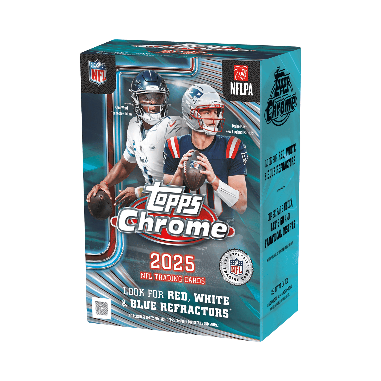 2025 Topps Chrome Football Blaster Trading Cards LV - The Ballers Bank